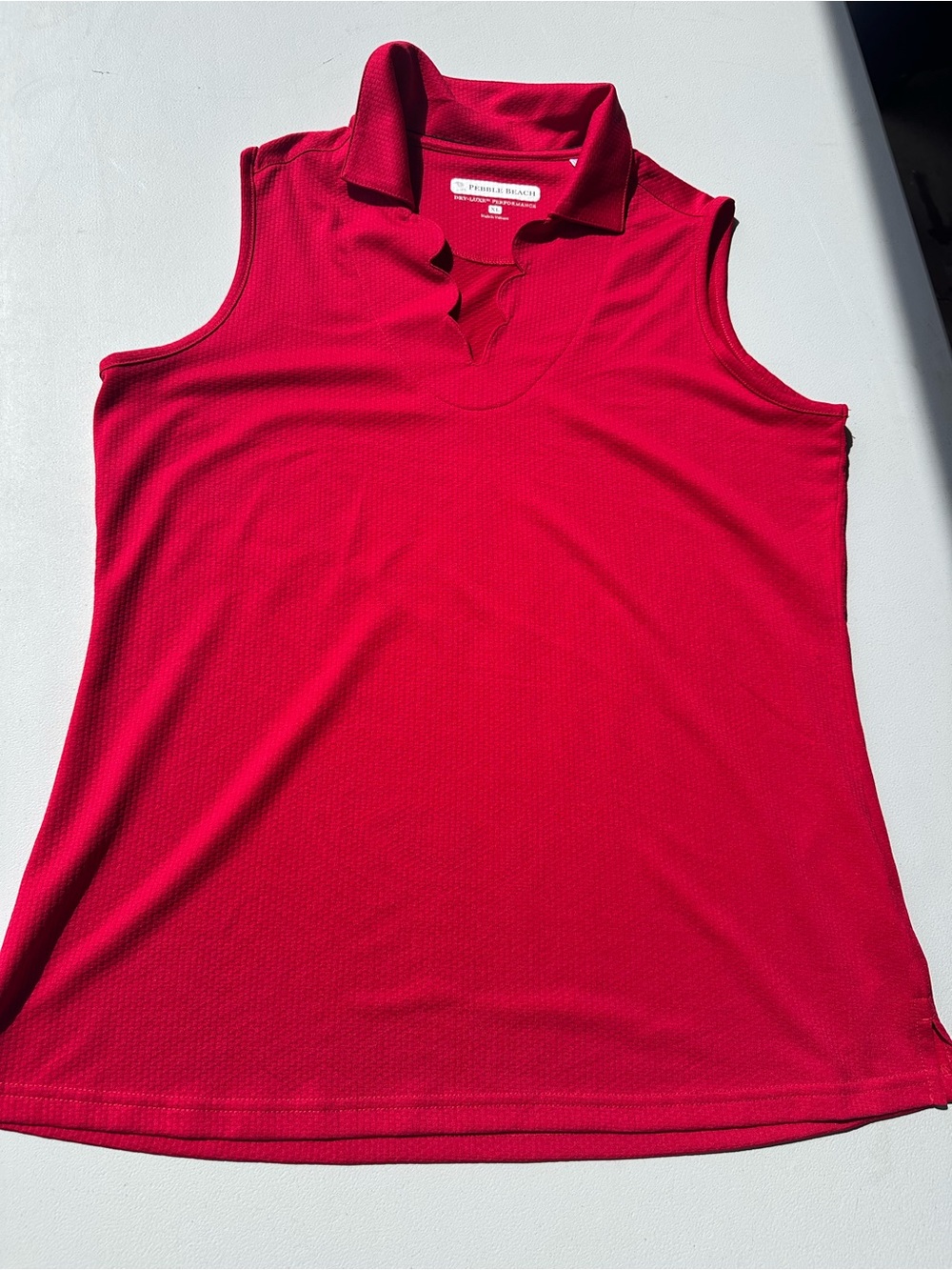 Pebble Beach Dry-Luxe Performance Sleeveless Golf Polo